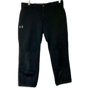 Under Armour Women's Utility Softball Pants Slim Black Size Small FLAW